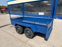 APPROX. 8FT4" X 4FT6" TANDEM AXLE BUILDERS TRAILER&nbsp; - 5