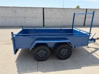 APPROX. 8FT4" X 4FT6" TANDEM AXLE BUILDERS TRAILER&nbsp; - 9