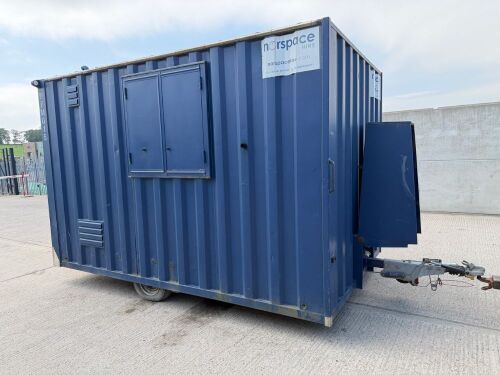APPROX 12ft x 7ft BOSS CABINS SINGLE AXLE ANTI VANDAL WELFARE UNIT