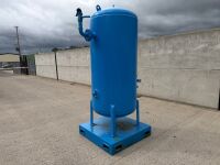 LARGE AIR VESSEL TANK MOUNTED ON METAL SKID PLATE - 2
