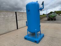 LARGE AIR VESSEL TANK MOUNTED ON METAL SKID PLATE - 14