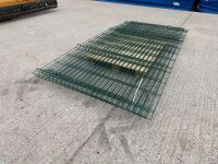 ASSORTED CUTTINGS OF MESH FENCING PANELS - 10