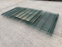 ASSORTED CUTTINGS OF MESH FENCING PANELS - 13