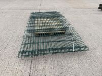 ASSORTED CUTTINGS OF MESH FENCING PANELS - 16