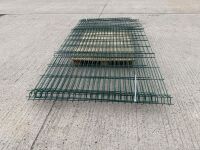 ASSORTED CUTTINGS OF MESH FENCING PANELS - 17