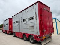 RENAULT T520 T-HIGH 6X2 26 TON AUTOMATIC LIVESTOCK LORRY & DRAG TRAILER - 23