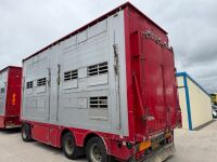 RENAULT T520 T-HIGH 6X2 26 TON AUTOMATIC LIVESTOCK LORRY & DRAG TRAILER - 24