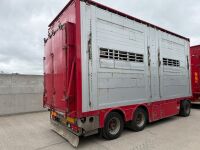RENAULT T520 T-HIGH 6X2 26 TON AUTOMATIC LIVESTOCK LORRY & DRAG TRAILER - 43