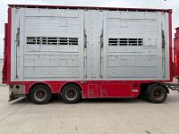RENAULT T520 T-HIGH 6X2 26 TON AUTOMATIC LIVESTOCK LORRY & DRAG TRAILER - 47