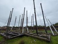 16No. APPROX 8m LANDFILL BARRIER NETTING & CONCRETE BASES - 2