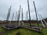 16No. APPROX 8m LANDFILL BARRIER NETTING & CONCRETE BASES - 3