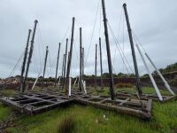 16No. APPROX 8m LANDFILL BARRIER NETTING & CONCRETE BASES - 4
