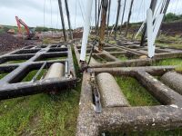 16No. APPROX 8m LANDFILL BARRIER NETTING & CONCRETE BASES - 9