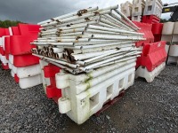 APPROX. 18No. METAL PANELS & 3No. PLASTIC JERSEY KERBS