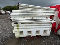 APPROX. 18No. METAL PANELS & 3No. PLASTIC JERSEY KERBS - 2