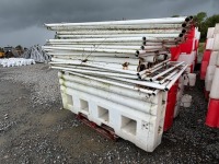 APPROX. 18No. METAL PANELS & 3No. PLASTIC JERSEY KERBS - 3