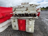 APPROX. 18No. METAL PANELS & 3No. PLASTIC JERSEY KERBS - 4