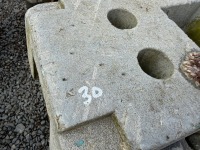 APPROX. 30No. TEMPORARY FENCING PANEL FEET - 2