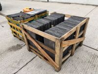 2No. WOODEN CRATES TO INC. APPROX 640No. 24x12 BANGOR BLUE SLATES - 3