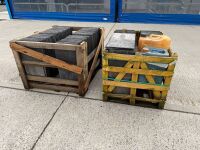 2No. WOODEN CRATES TO INC. APPROX 640No. 24x12 BANGOR BLUE SLATES - 11