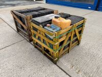 2No. WOODEN CRATES TO INC. APPROX 640No. 24x12 BANGOR BLUE SLATES - 13