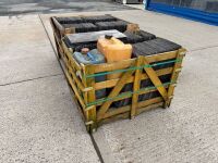 2No. WOODEN CRATES TO INC. APPROX 640No. 24x12 BANGOR BLUE SLATES - 14