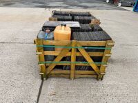 2No. WOODEN CRATES TO INC. APPROX 640No. 24x12 BANGOR BLUE SLATES - 15