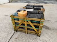 2No. WOODEN CRATES TO INC. APPROX 640No. 24x12 BANGOR BLUE SLATES - 16