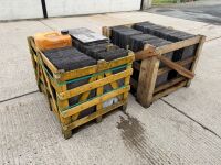 2No. WOODEN CRATES TO INC. APPROX 640No. 24x12 BANGOR BLUE SLATES - 19