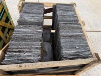 2No. WOODEN CRATES TO INC. APPROX 640No. 24x12 BANGOR BLUE SLATES - 21