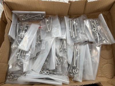 37No. UNUSED STAINLESS STEEL SCREWS & NUTS