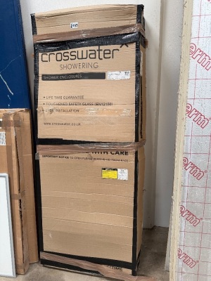 CROSSWATER SVELT 800 QUAD SINGLE SLIDING DOOR IN CHROME