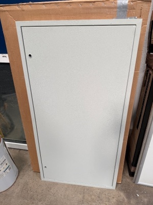 3No. UNUSED 1200mm x 600mm ACCESS HATCHES / PANELS & 2No CLIP BOARDS&nbsp;