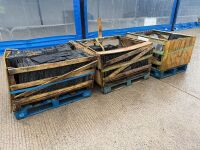 3No. WOODEN CRATES TO INC. UNUSED ASSORTED DEL CARMEN SLATES - 11
