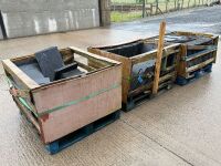 3No. WOODEN CRATES TO INC. UNUSED ASSORTED DEL CARMEN SLATES - 16