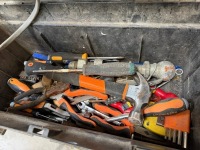 SHELF LOT TO INC. ASSORTED POWER & HAND TOOLS - 7