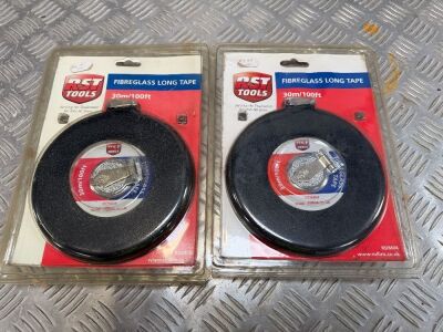 2No. UNUSED RST TOOLS 30m MEASURING TAPES