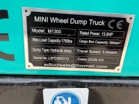 UNUSED CAPTOK M1300 MUDBUDDY PETROL STAND ON MINI WHEELED DUMPER - 13
