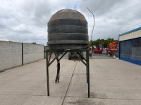 APPROX. 1300LT PLASTIC BEEHIVE OIL TANK & METAL STAND - 23