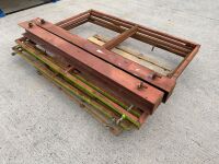 2No. APPROX. 10ft BI-FOLD METAL GATES & POSTS&nbsp;