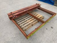 2No. APPROX. 10ft BI-FOLD METAL GATES & POSTS&nbsp; - 3