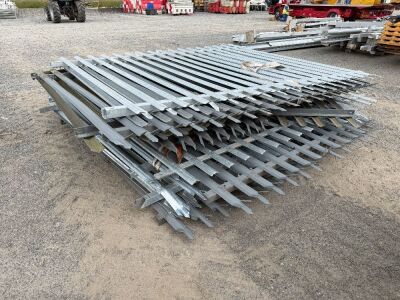 APPROX. 10No. PALASIDE METAL FENCING PANELS
