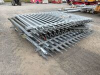 APPROX. 10No. PALISIDE METAL FENCING PANELS