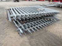 APPROX. 10No. PALISIDE METAL FENCING PANELS - 3