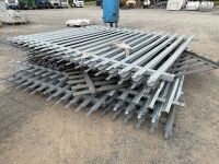APPROX. 10No. PALISIDE METAL FENCING PANELS - 4
