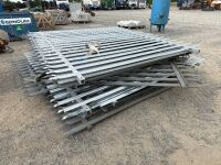 APPROX. 10No. PALISIDE METAL FENCING PANELS - 6