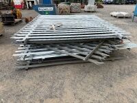APPROX. 10No. PALISIDE METAL FENCING PANELS - 7