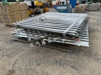 APPROX. 10No. PALISIDE METAL FENCING PANELS - 8