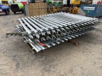 APPROX. 10No. PALISIDE METAL FENCING PANELS - 10