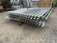 APPROX. 10No. PALISIDE METAL FENCING PANELS - 13